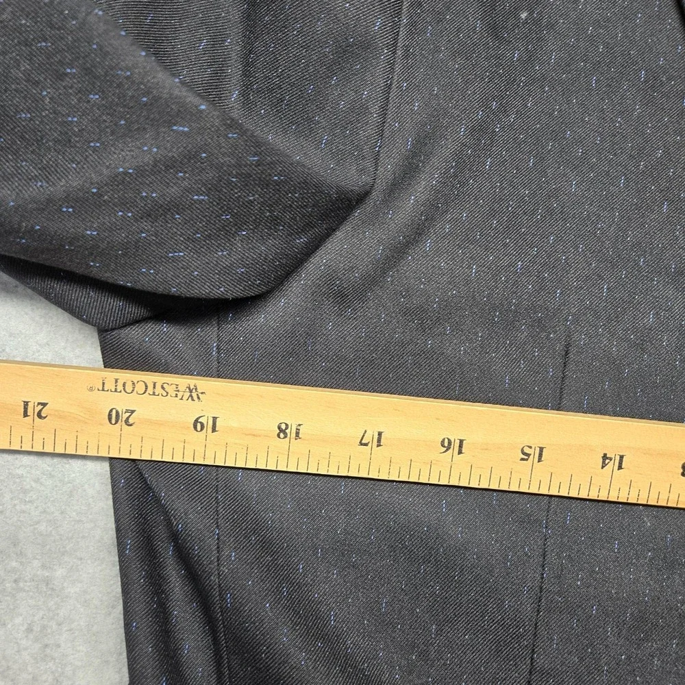 Elie Balleh Blazer Mens 42-44 Large Black Slim Fit 2 Button Sport Coat Jacket